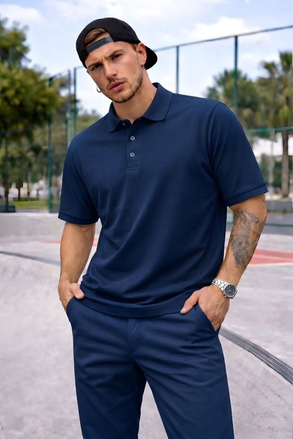 Premium Polo - Navy